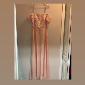 Amazing light pink prom dress